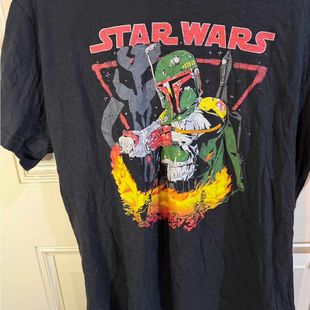 Star Wars  Vintage Black Graphic T-Shirt Size Large